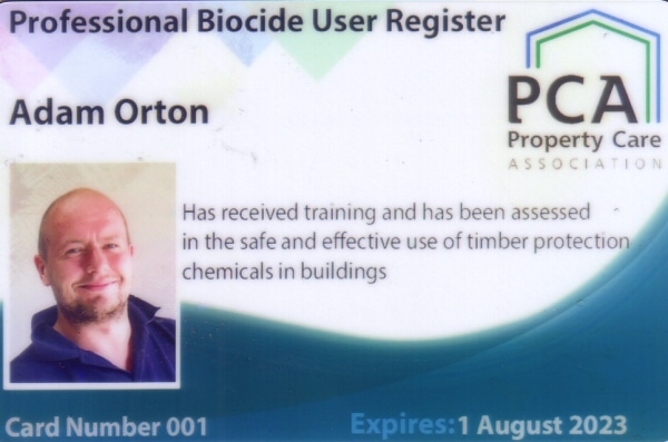property care association Professional register of biocide users