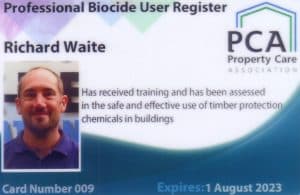 PCA professional biocide user register