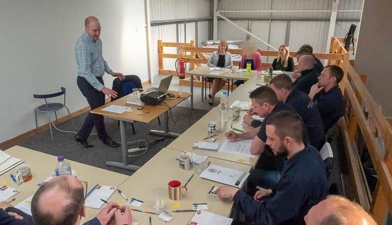 Brick-Tie team in training on mental health awareness