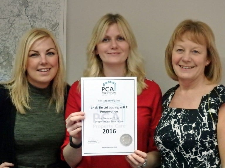 Sian, Katrina and Julie with a freshly renewed PCA membership certificate for 2016